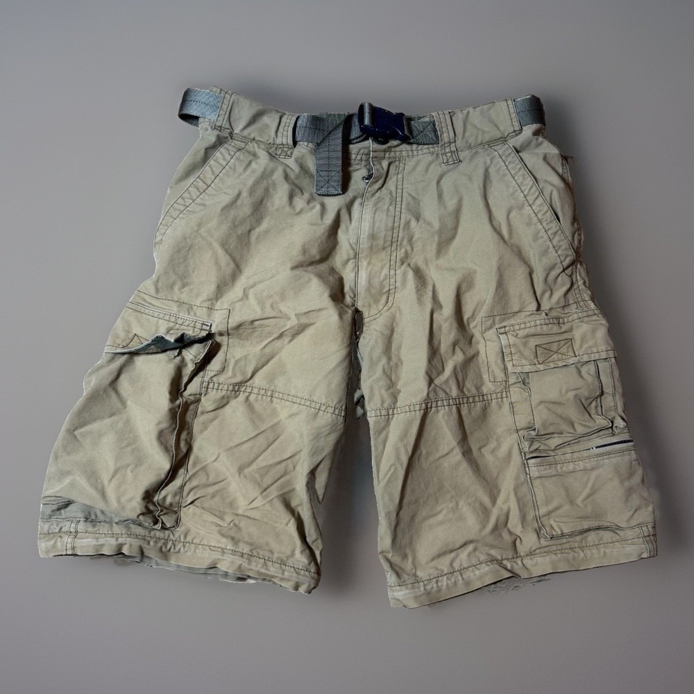 Y2k Abercrombie Fitch Paratroops Convertible Cargo Utility Short Grunge Skater S